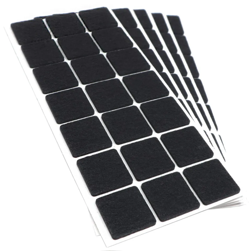 Adsamm Feltrini Autoadesivi 30x30 Neri 105 Pezzi 3,5 mm