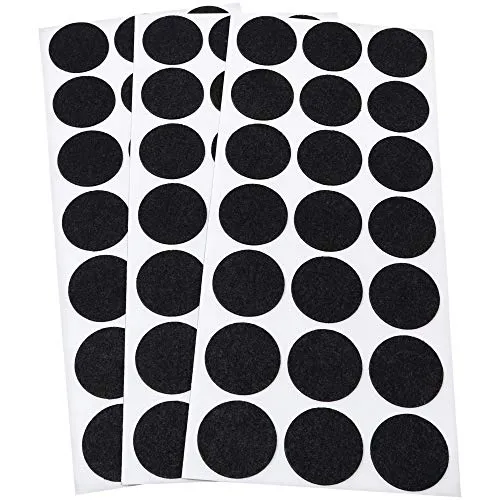 Adsamm feltrini ultrasottili Ø30 mm nero 63 pezzi 1,5 mm