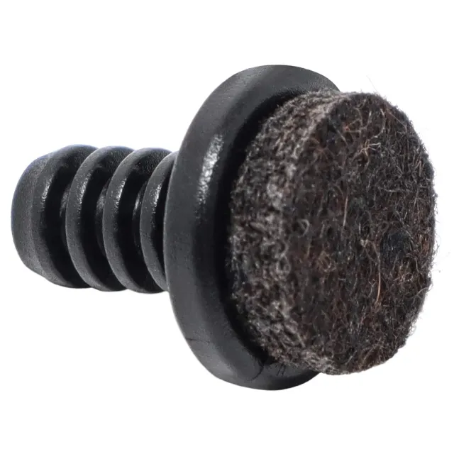 Adsamm Ø 8-9 mm puntali alettati con feltro 4 pezzi neri 5 mm